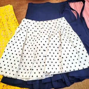 Banana Republic Black and White Polka Dot Skirt Size 4